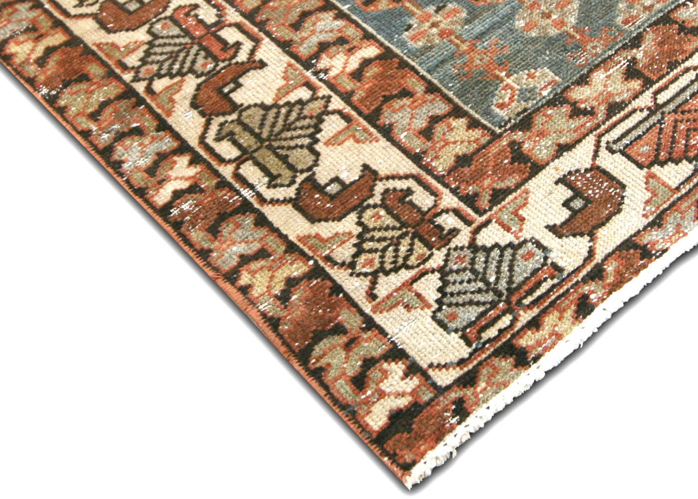 Semi Antique Persian Melayer Runner - 3'2" x 13'7" - 160251