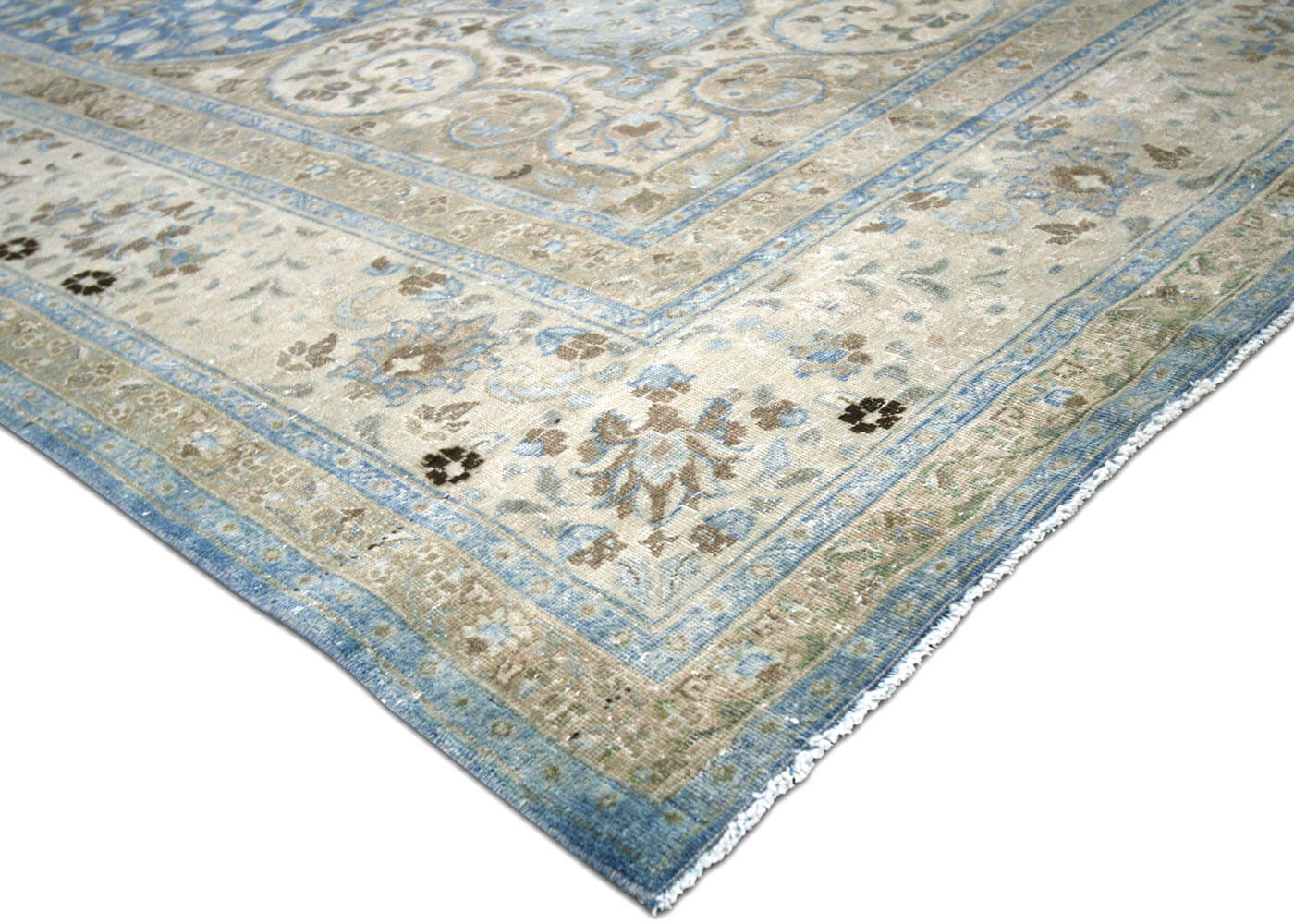 Semi Antique Persian Tabriz Rug - 9'4" x 13'9" - 160314