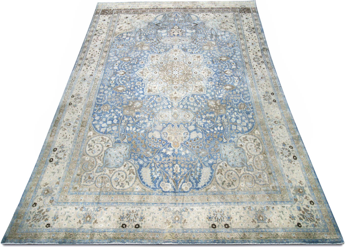 Semi Antique Persian Tabriz Rug - 9'4" x 13'9" - 160314