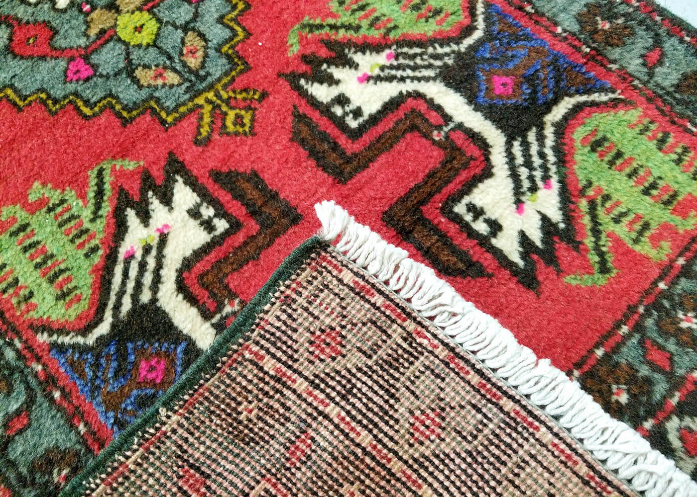 Vintage Turkish Oushak Yastic - 1'10" x 4' - 160527