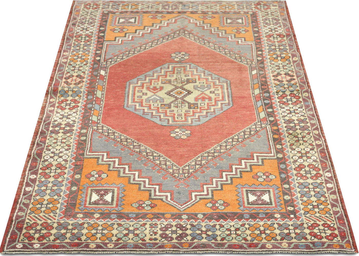 Vintage Turkish Oushak Rug - 3'5" x 6'10" - 160549