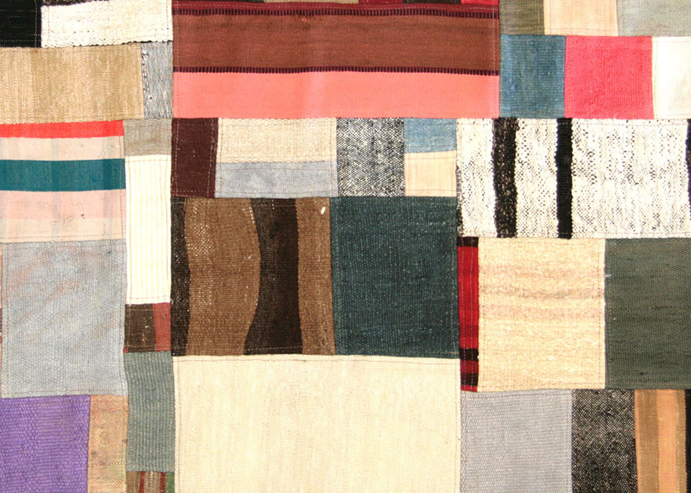 Vintage Turkish Patchwork Kilim - 3' x 4'11" - 160558
