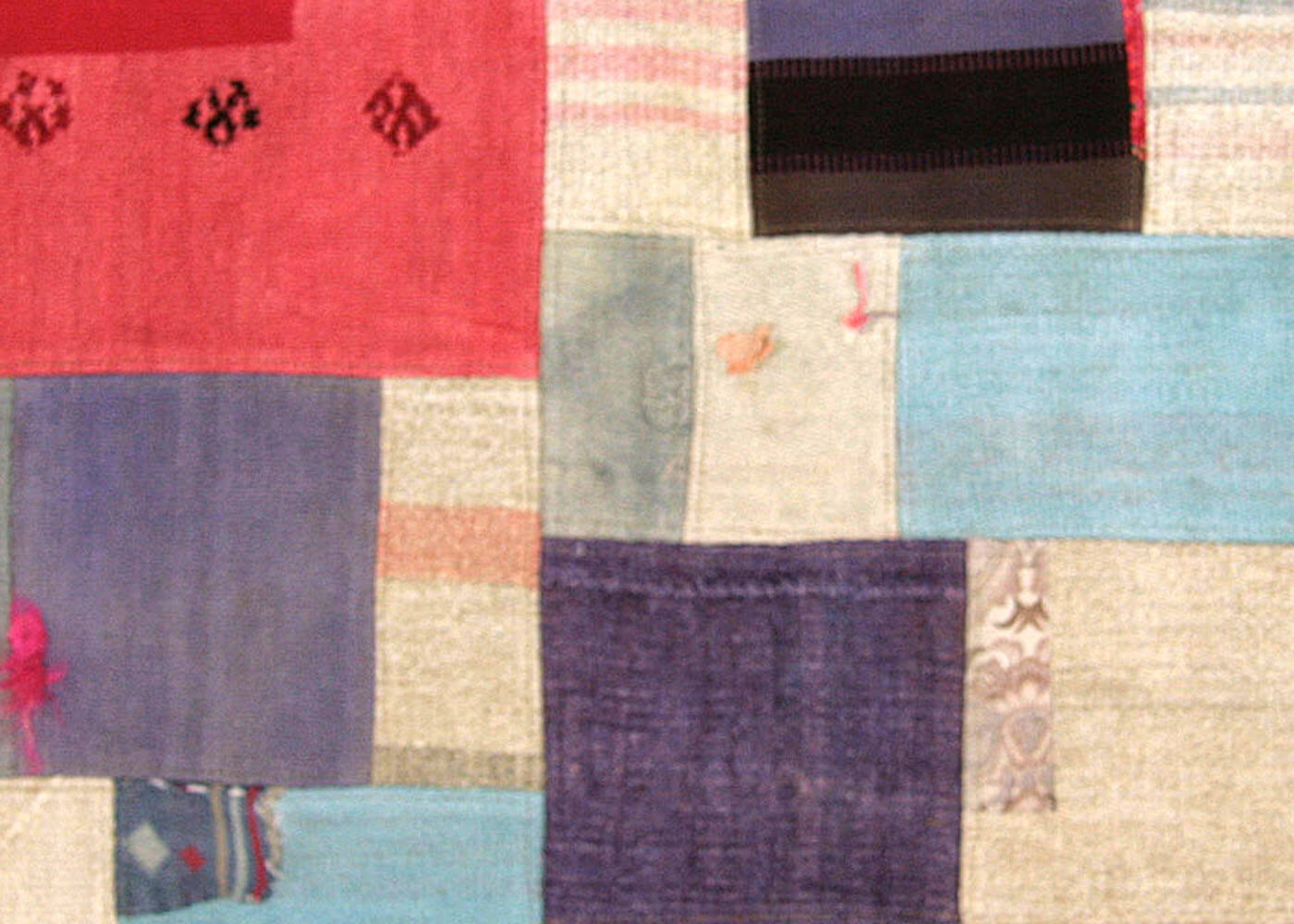 Vintage Turkish Patchwork Kilim - 3' x 4'11" - 160566
