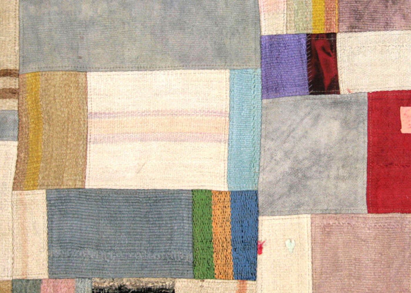Vintage Turkish Patchwork Kilim - 3' x 4'11" - 160572