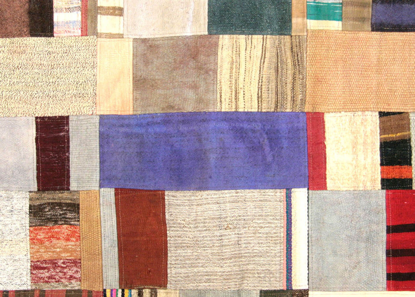 Vintage Turkish Patchwork Kilim - 3' x 4'11" - 160573