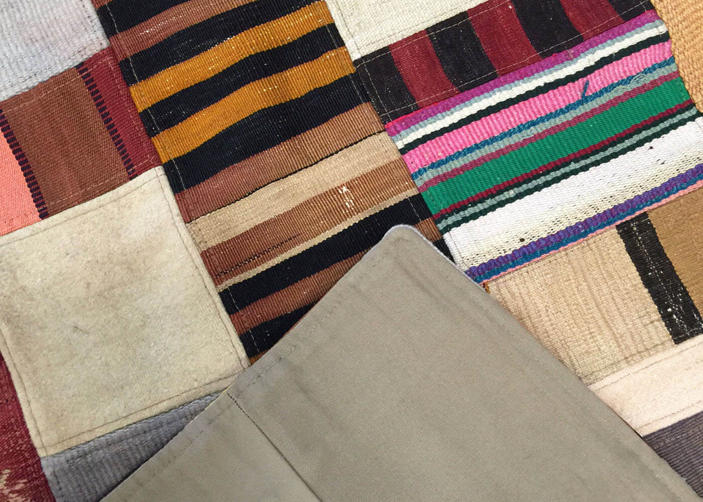 Vintage Turkish Patchwork Kilim - 3' x 5' - 160575