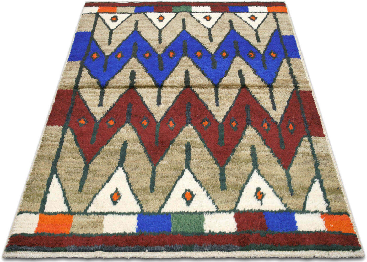 Vintage Turkish Tulu Rug - 4'8" x 6'6" - 170002
