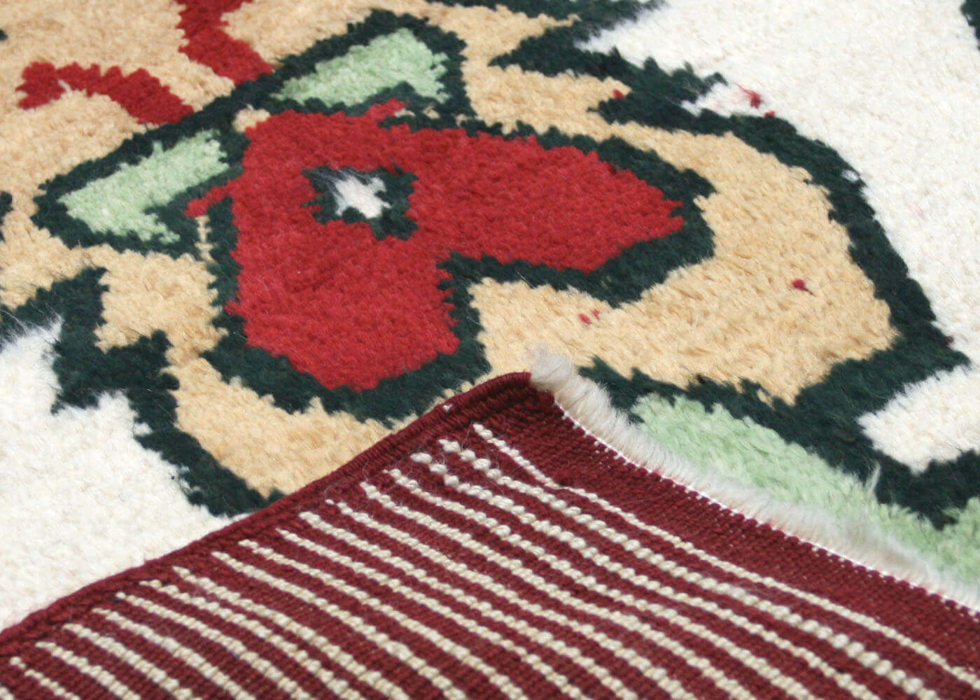 Vintage Turkish Tulu Rug - 4'7" x 6'9" - 170008