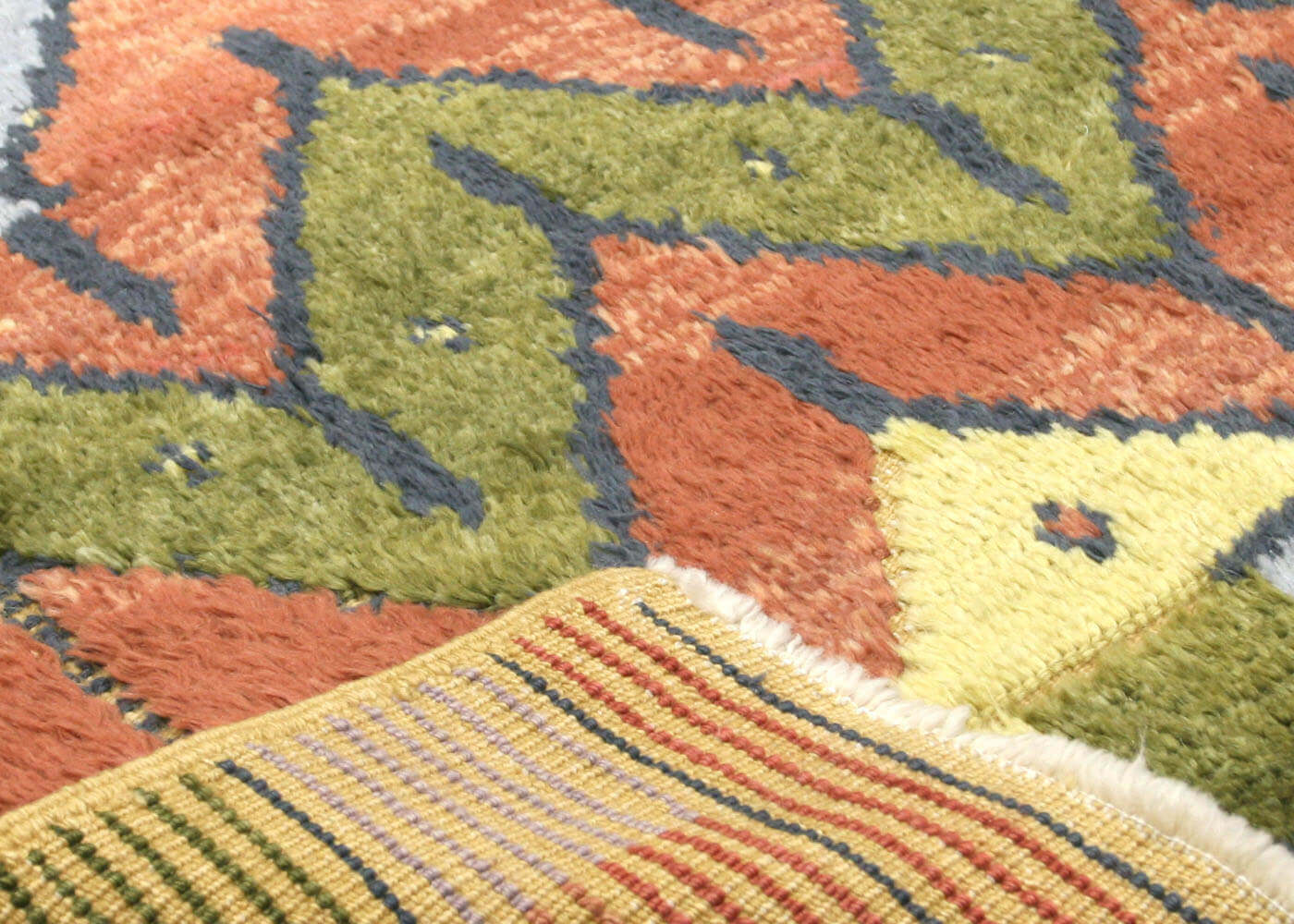 Vintage Turkish Tulu Rug - 4'10" x 6'6" - 170013
