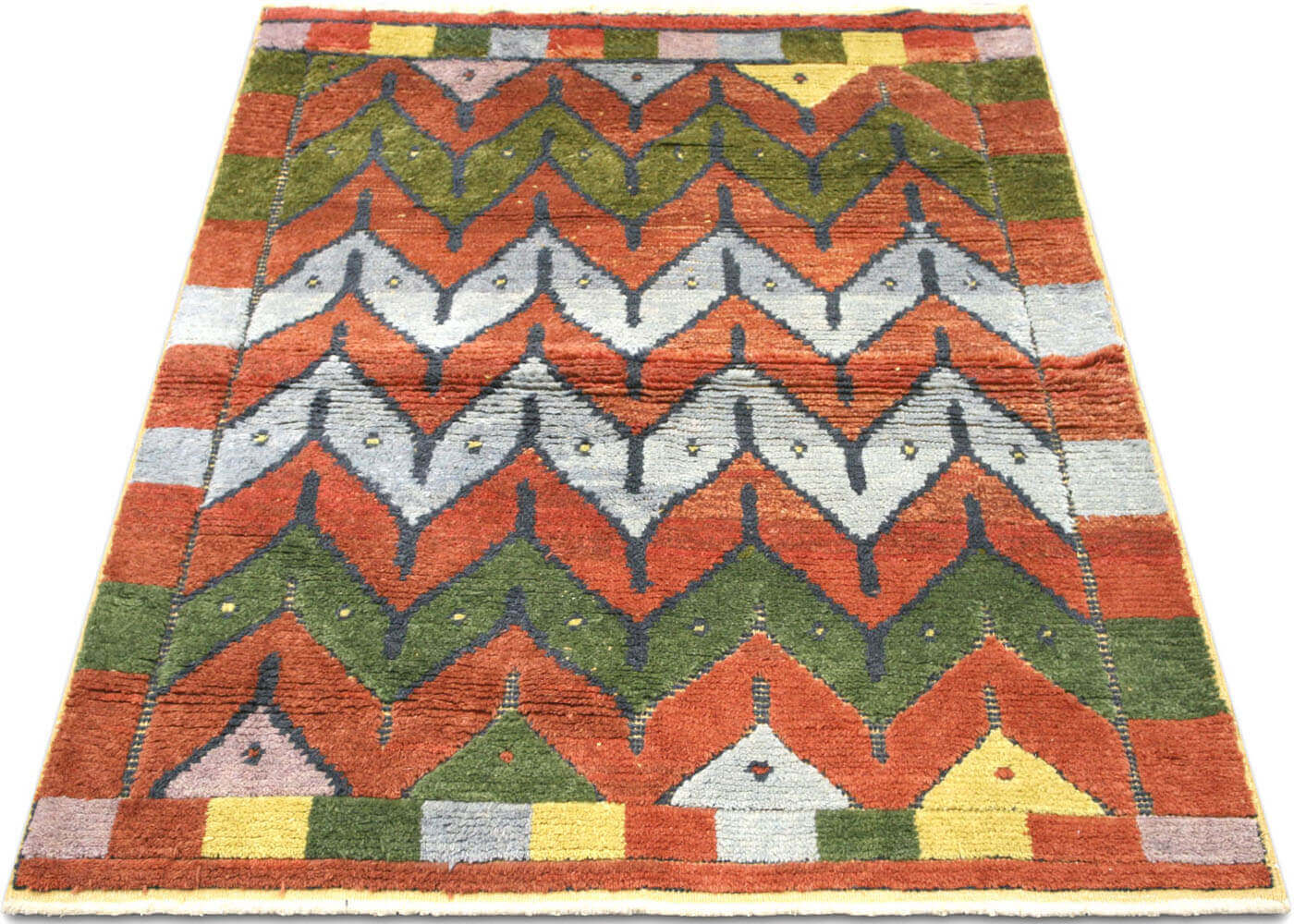 Vintage Turkish Tulu Rug - 4'10" x 6'6" - 170013
