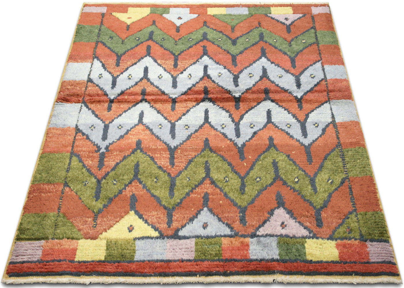 Vintage Turkish Tulu Rug - 4'10" x 6'6" - 170013