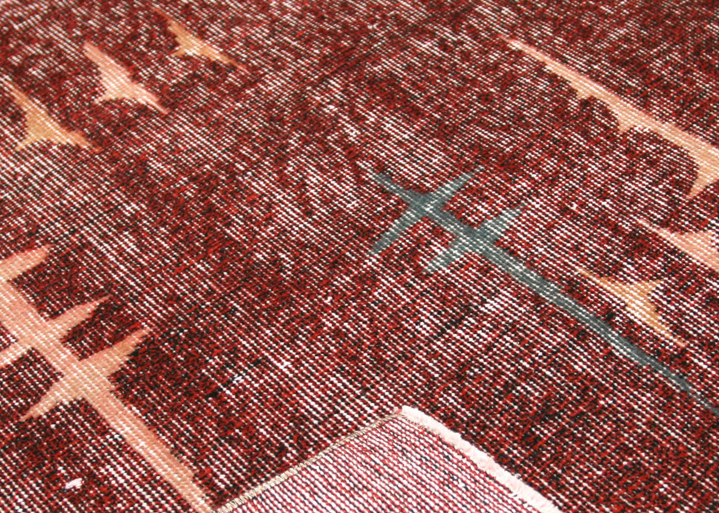 Vintage Turkish Mid-Century-Modern Rug - 6'9" x 9'10" - 170021