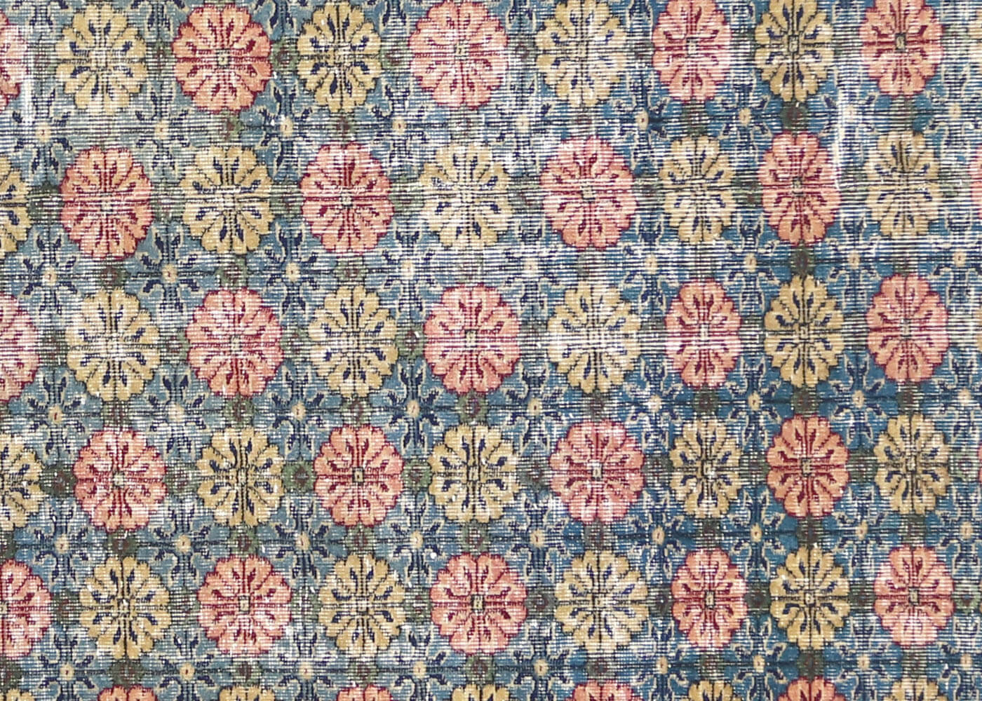 Vintage Turkish Mid-Century-Modern Rug - 7' x 10' - 170022