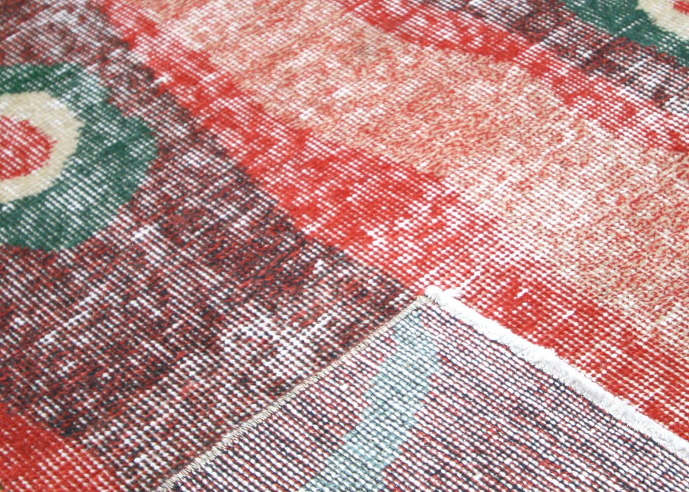 Vintage Turkish Mid-Century-Modern Rug - 6'8" x 10' - 170023