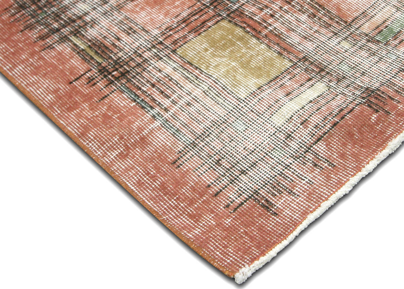 Vintage Turkish Mid-Century-Modern Rug - 6'8" x 9'4" - 170030