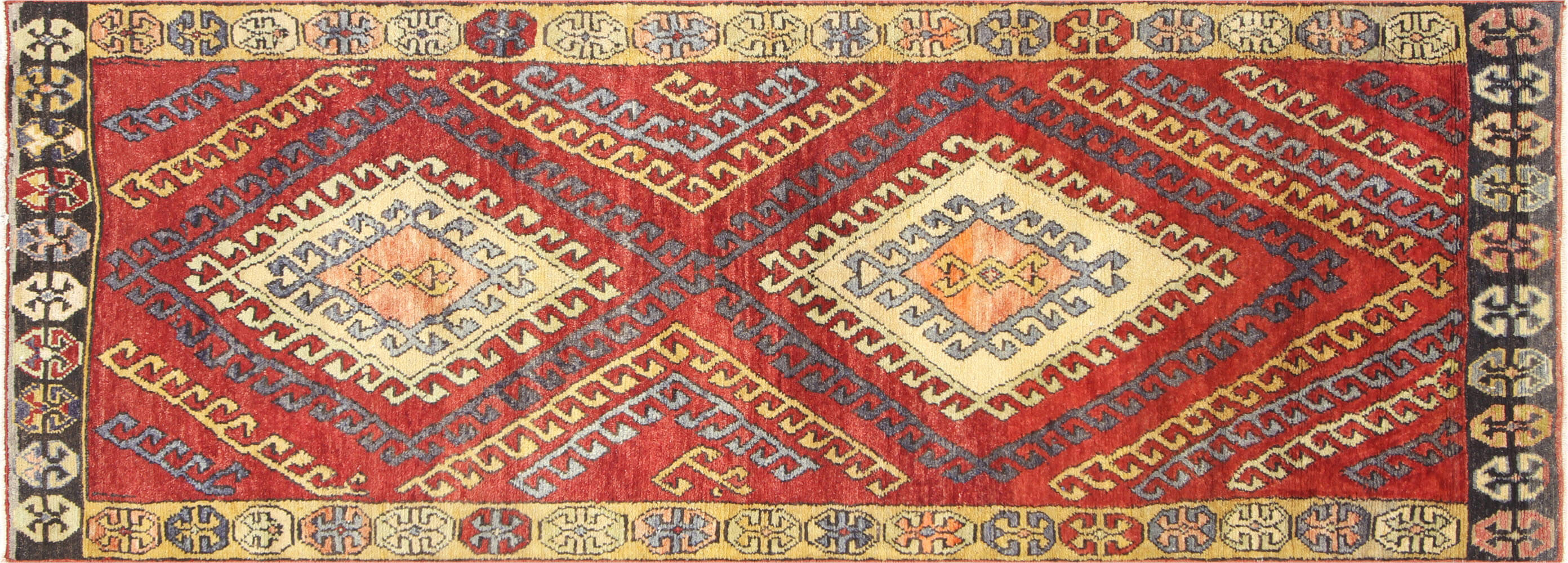 Vintage Turkish Oushak Runner - 3'7" x 9'9" - 170042