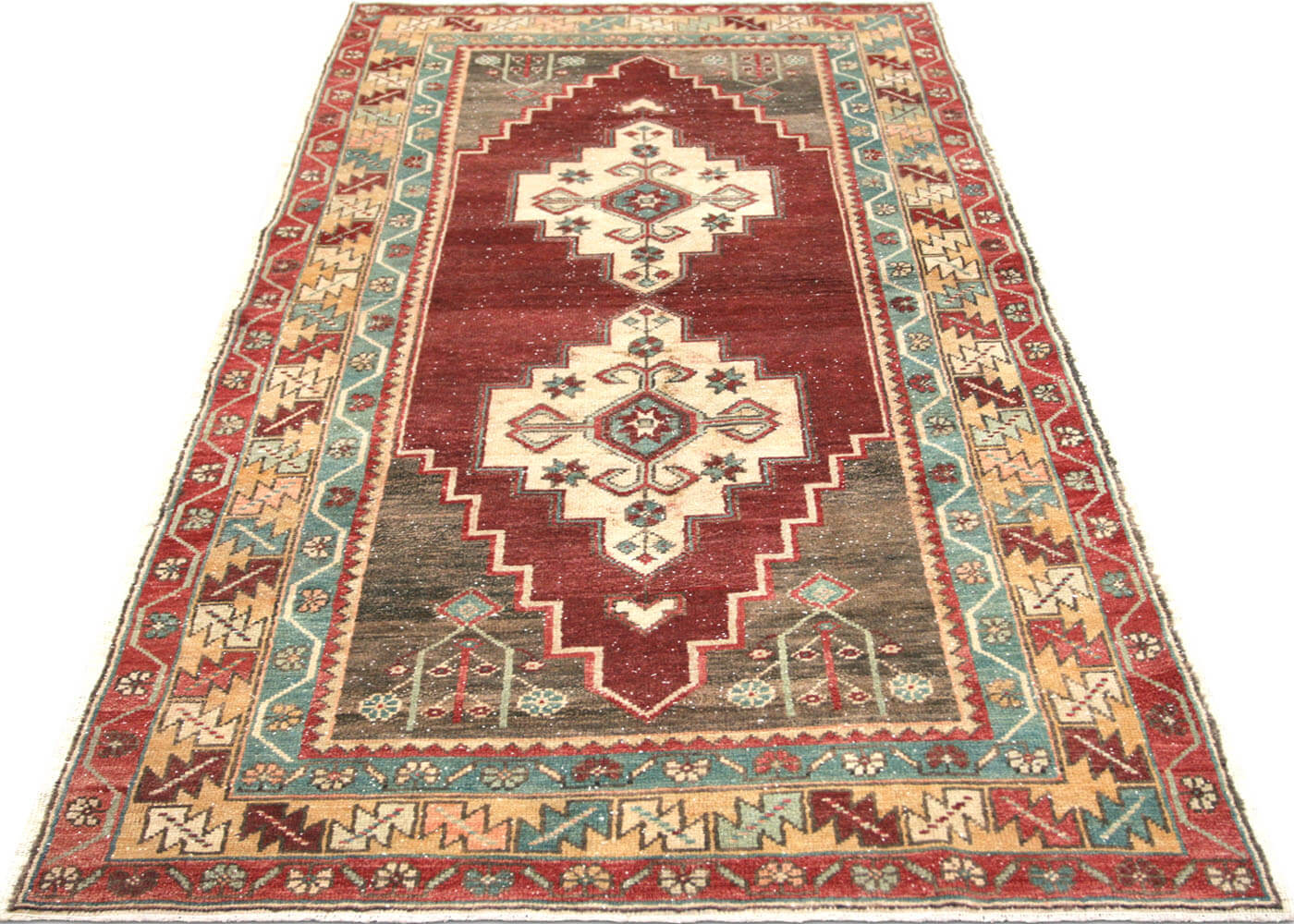 Vintage Turkish Oushak Rug - 4' x 7'5" - 170053