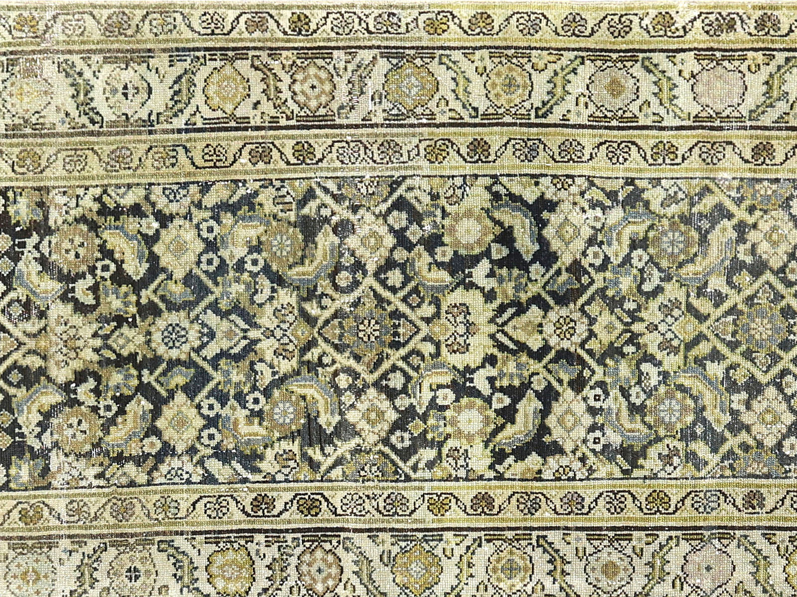 Semi Antique Persian Melayer Runner - 3'4" x 14'10"