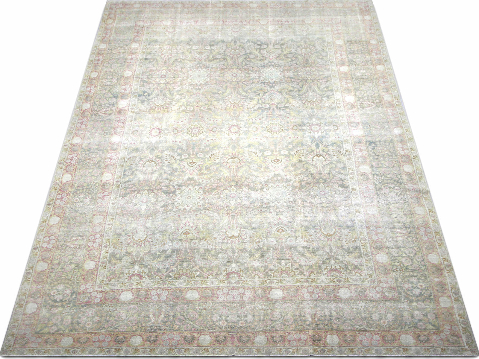 Semi Antique Persian Kerman Rug - 11'2" x 17'10" - 170084