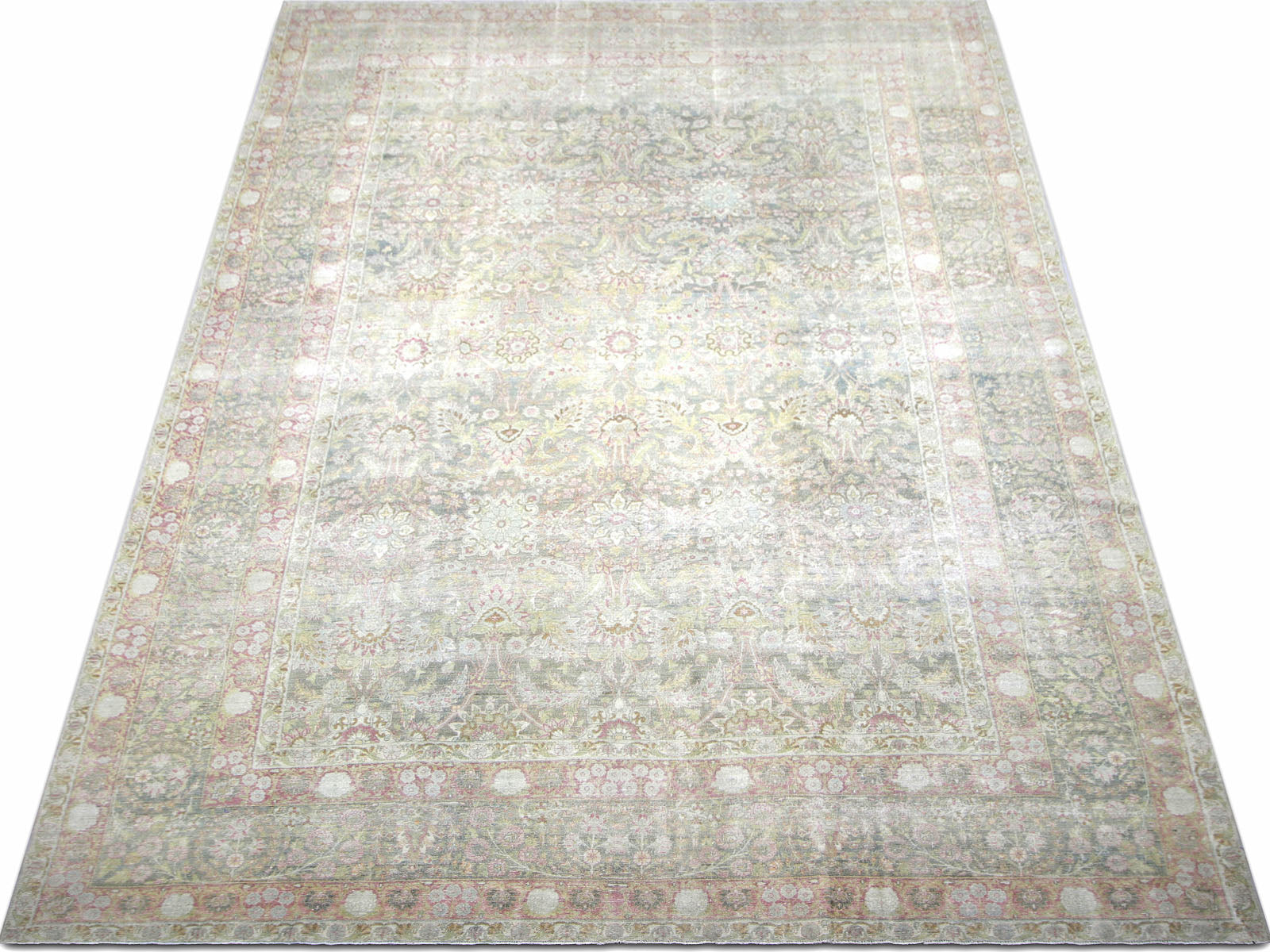 Semi Antique Persian Kerman Rug - 11'2" x 17'10"