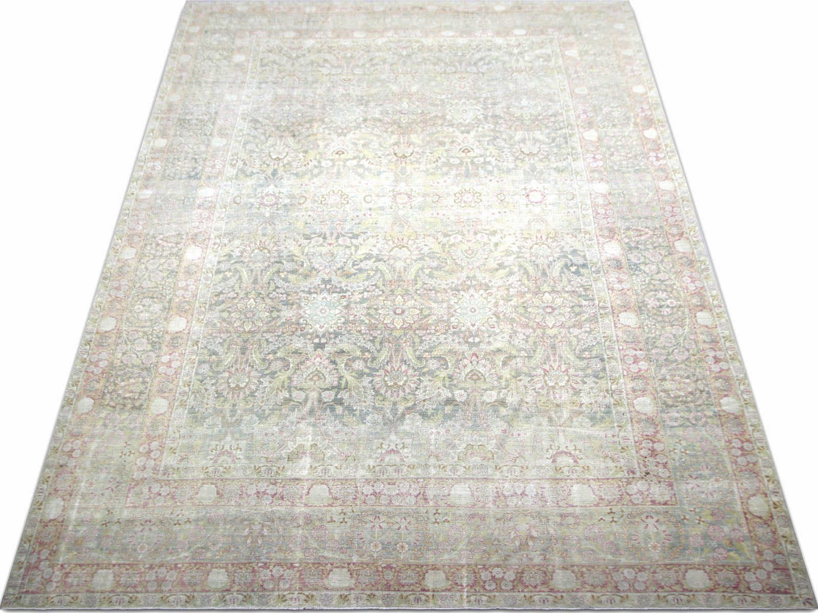 Semi Antique Persian Kerman Rug - 11'2" x 17'10"