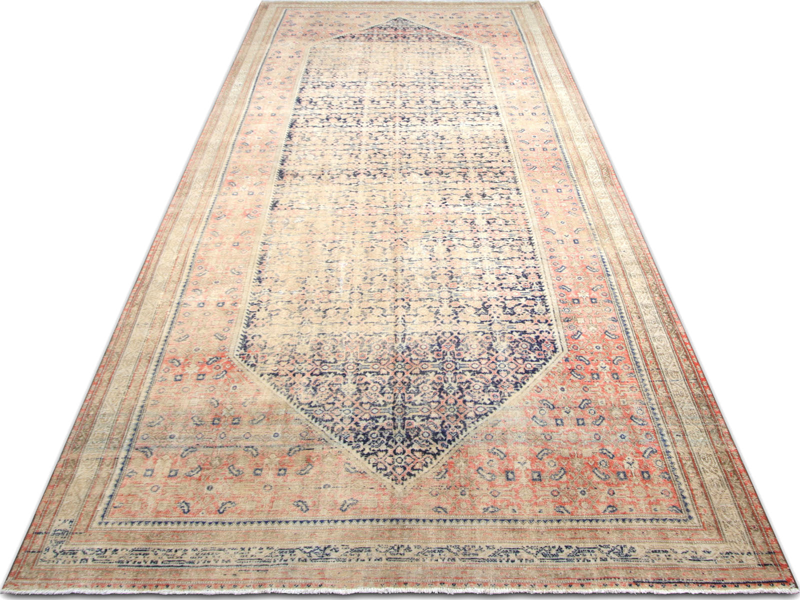 Semi Antique Persian Melayer Runner - 8' x 20'2"