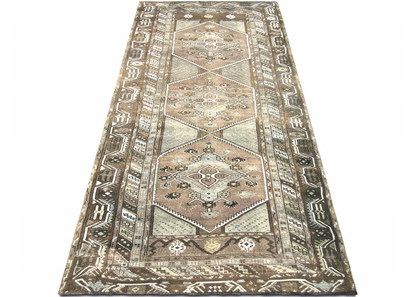 Vintage Turkish Oushak Runner - 4' x 10'11" - 170088