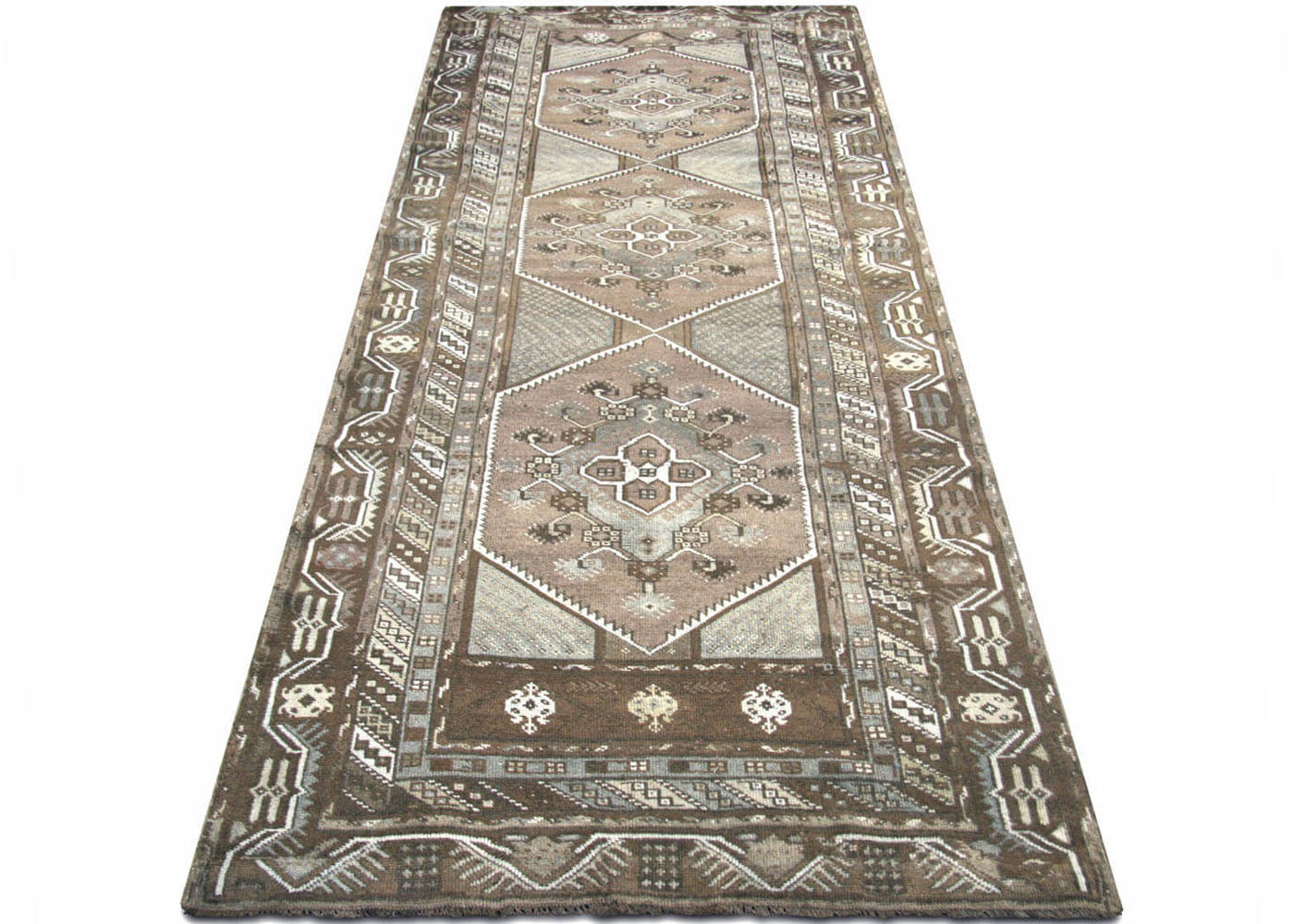 Vintage Turkish Oushak Runner - 4' x 10'11" - 170088
