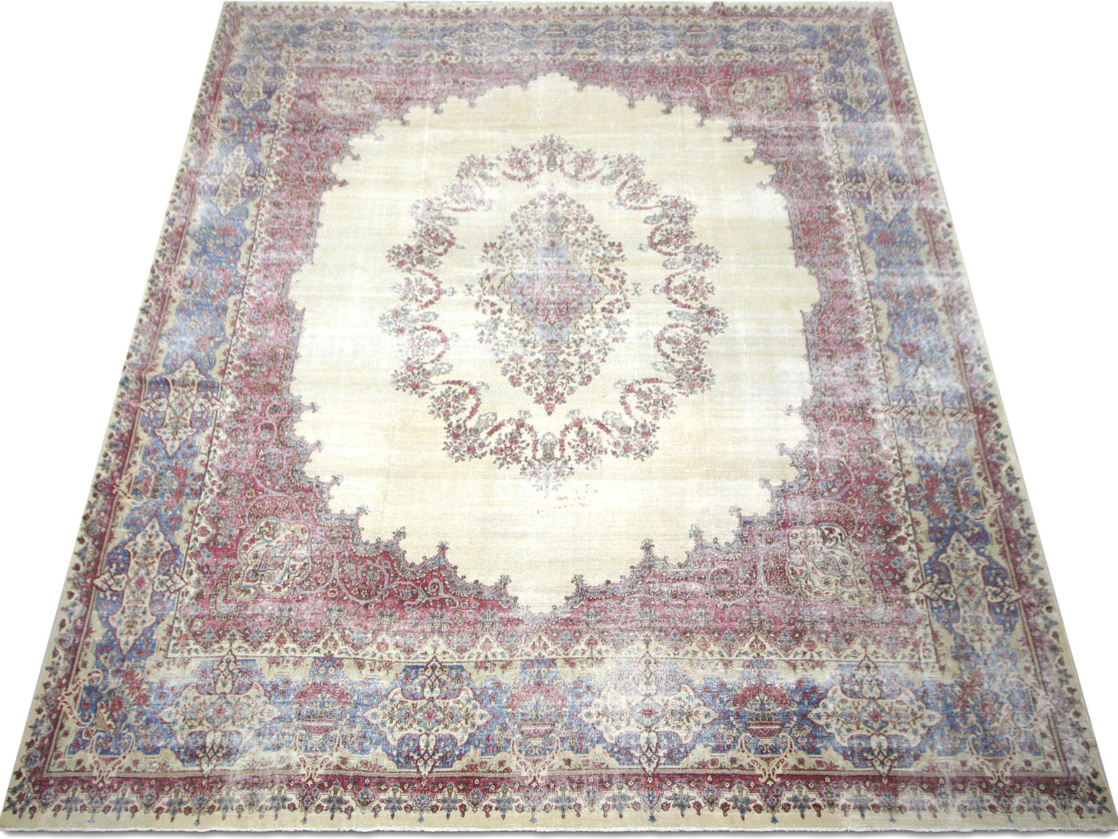 Vintage Persian Kerman Rug - 13'4" x 16'