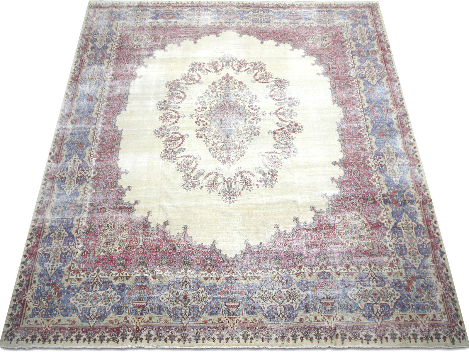 Vintage Persian Kerman Rug - 13'4" x 16'