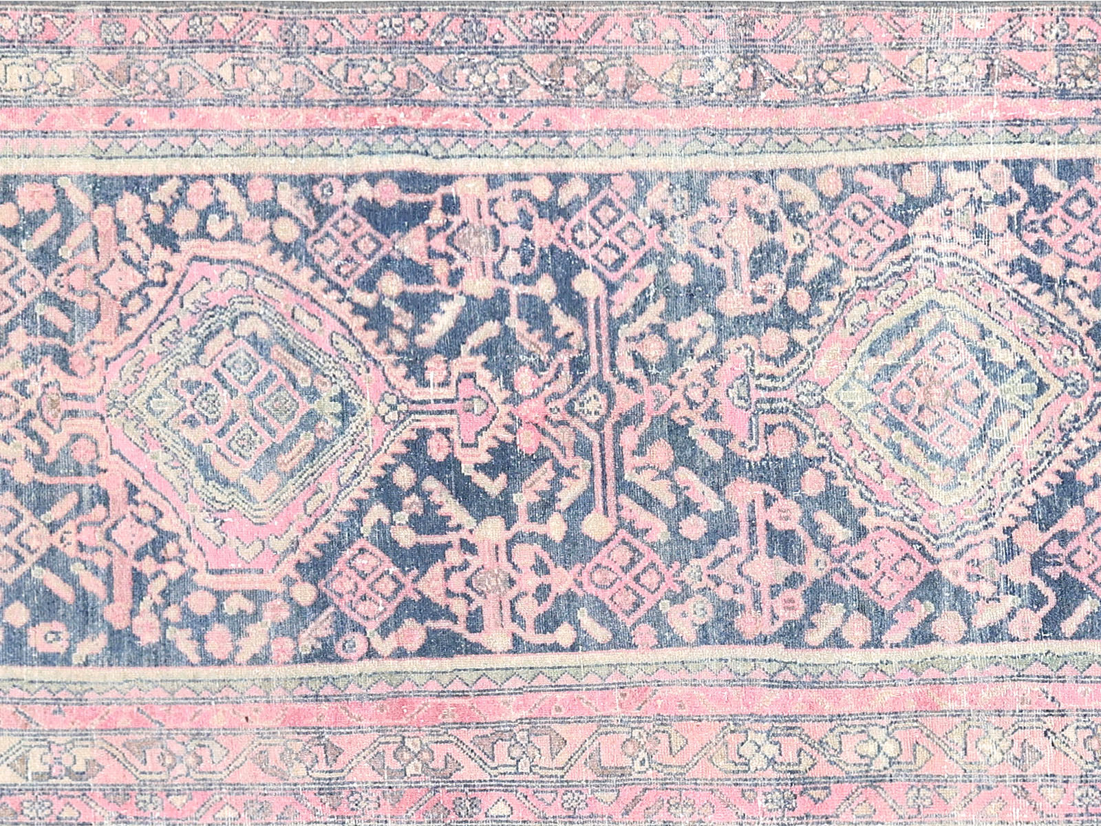 Semi Antique Persian Melayer Runner - 3'5" x 16'2