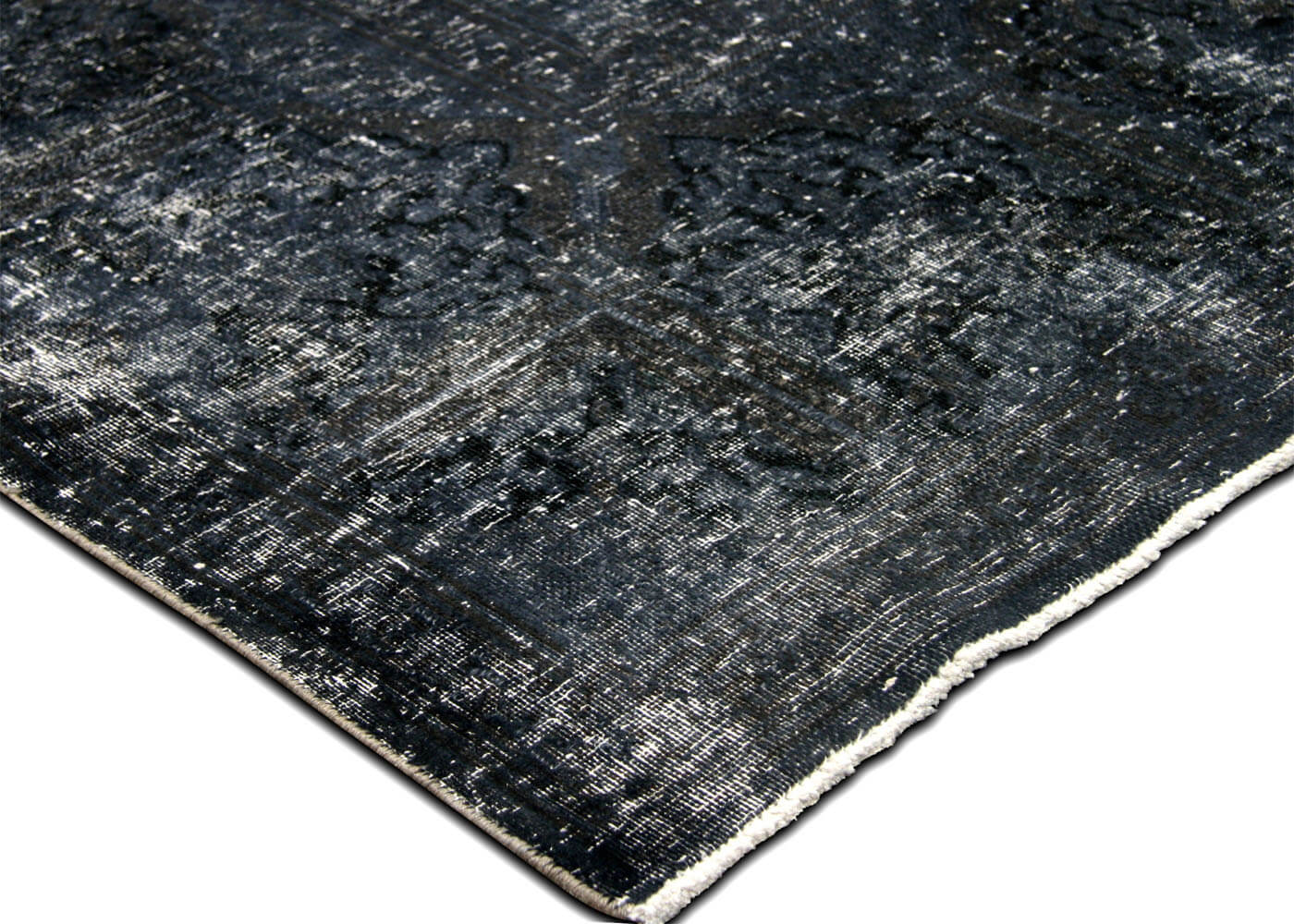Vintage Persian Kerman Overdyed Rug - 9'8" x 13'10" - 170244