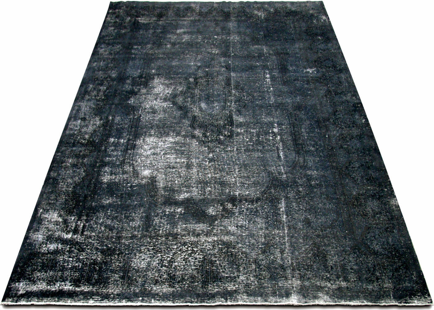 Vintage Persian Kerman Overdyed Rug - 9'8" x 13'10" - 170244