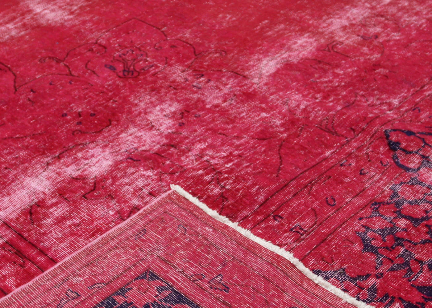 Vintage Persian Kerman Overdyed Rug - 10' x 13'2" - 170276