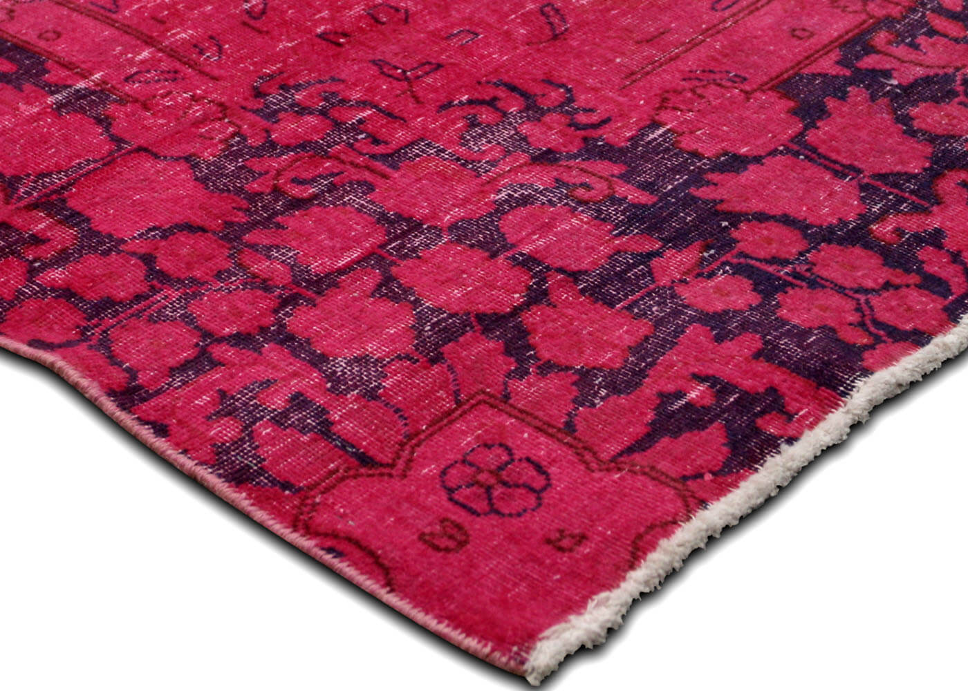Vintage Persian Kerman Overdyed Rug - 8'8" x 11'10" - 170283