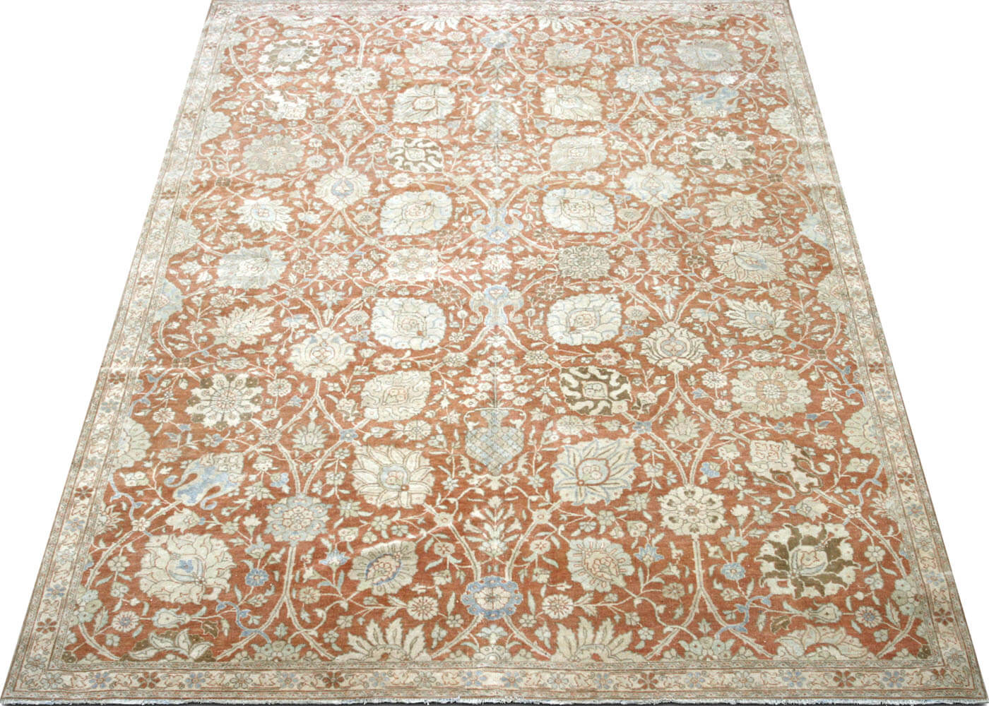 Semi Antique Persian Tabriz Rug - 6'8" x 9'2" - 170302