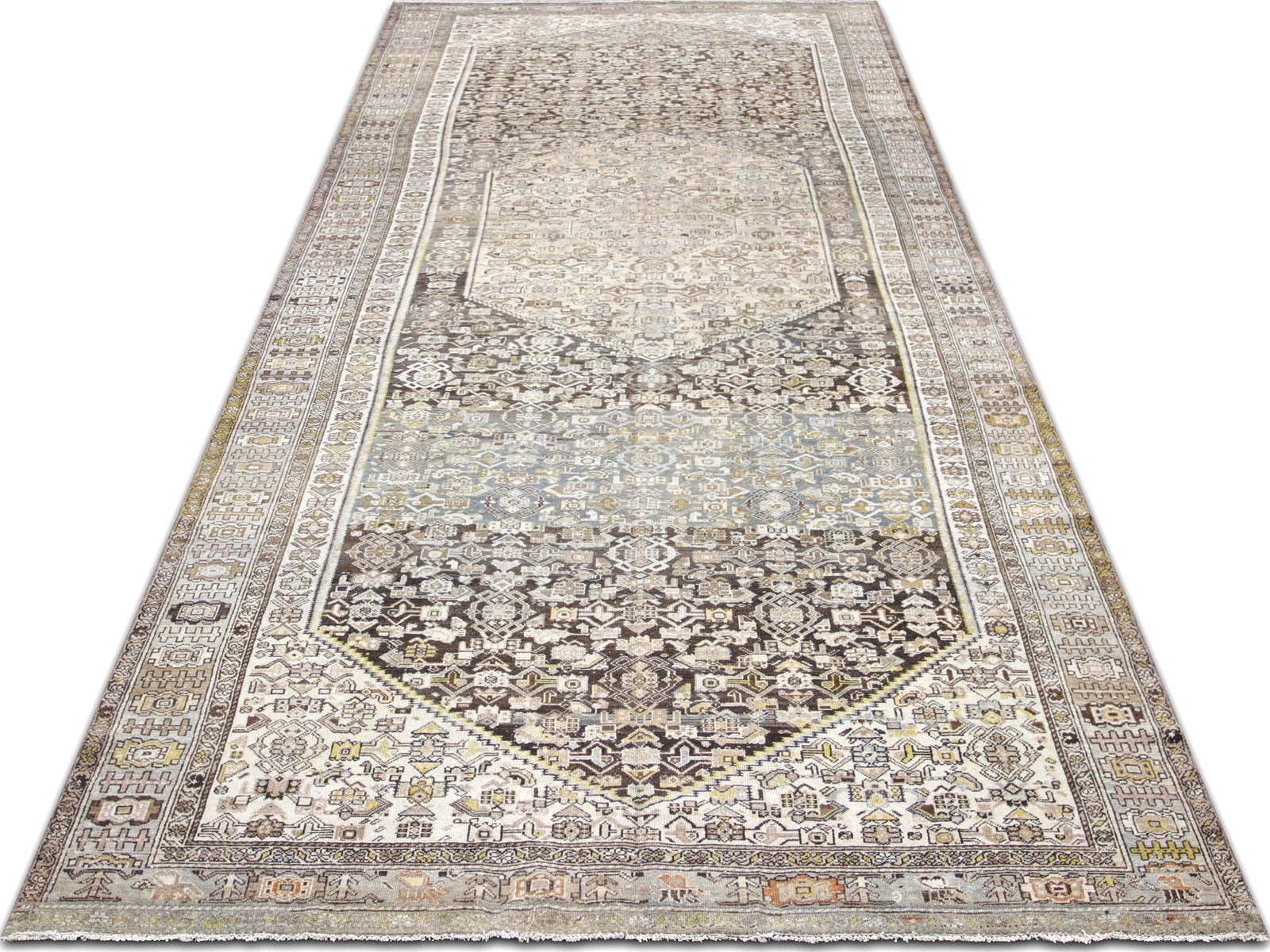 Semi Antique Persian Melayer Rug - 6'10" x 19'6" - 170502