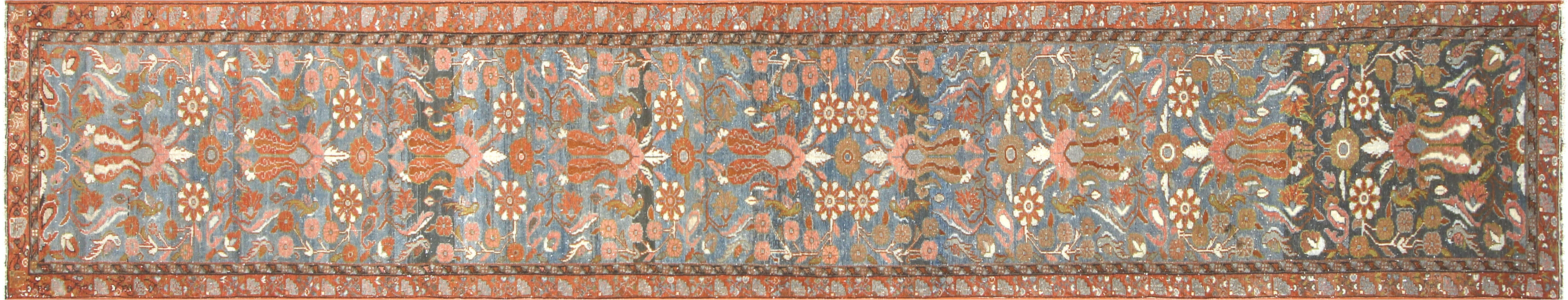 Semi Antique Persian Melayer Runner - 2'5" x 15'5" - 170520