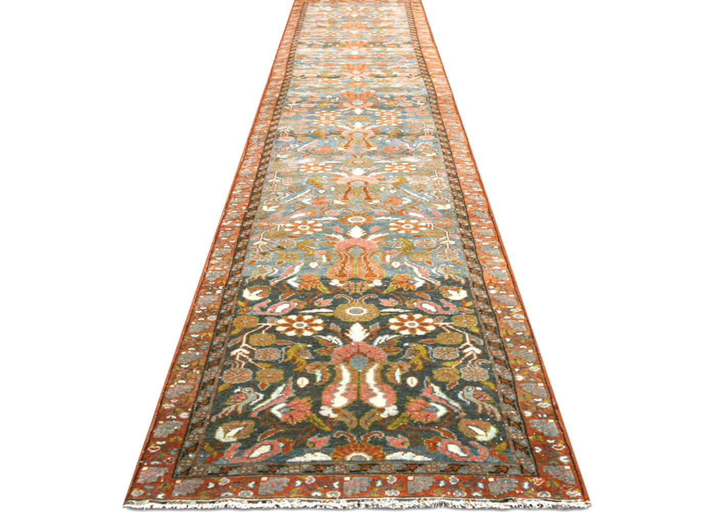 Semi Antique Persian Melayer Runner - 2'5" x 15'5" - 170520