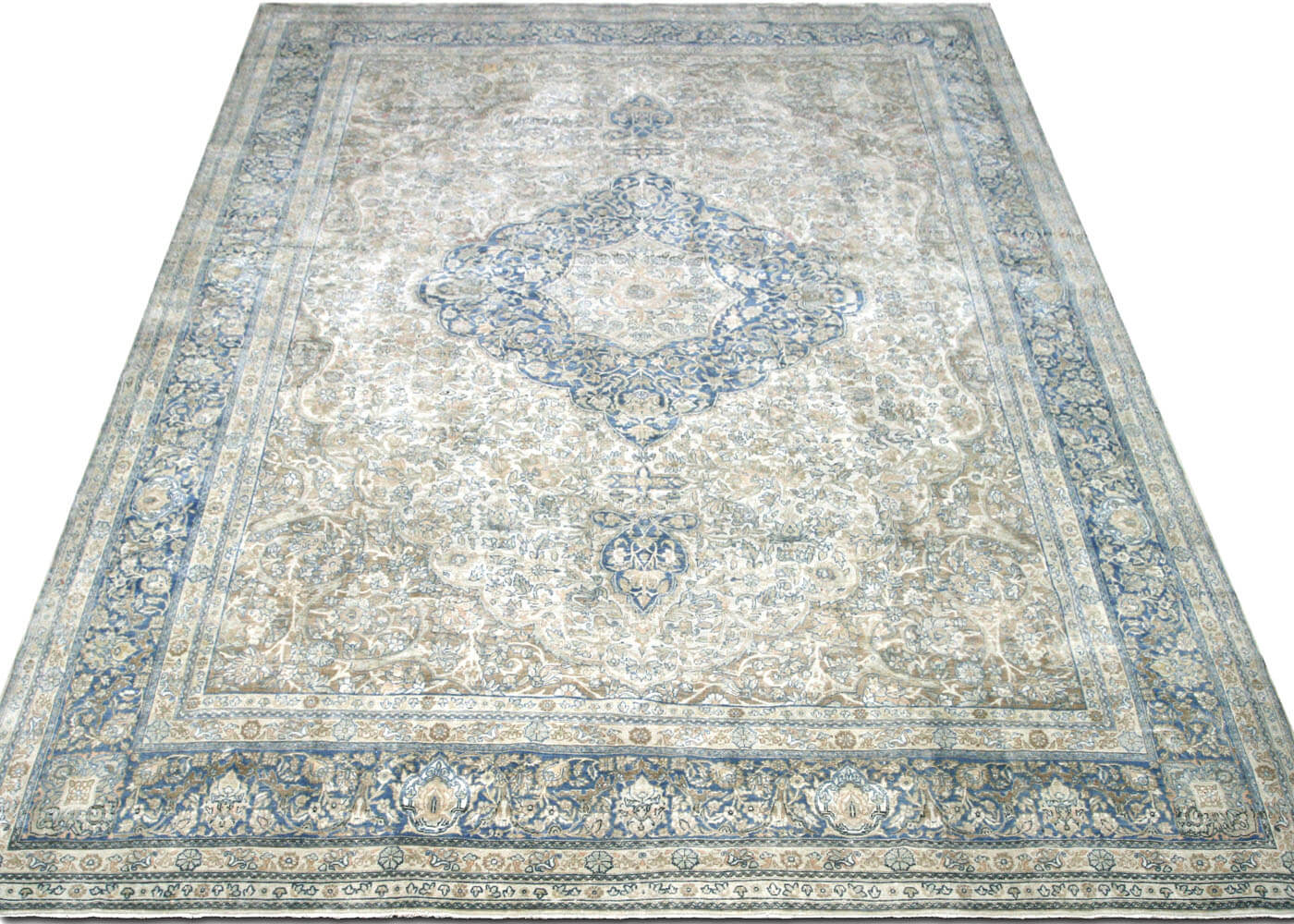 Semi Antique Persian Kerman Rug - 11'9" x 15'9" - 170521