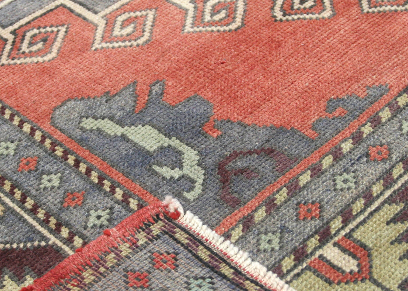 Vintage Turkish Oushak Rug - 5'1" x 12'1" - 170524