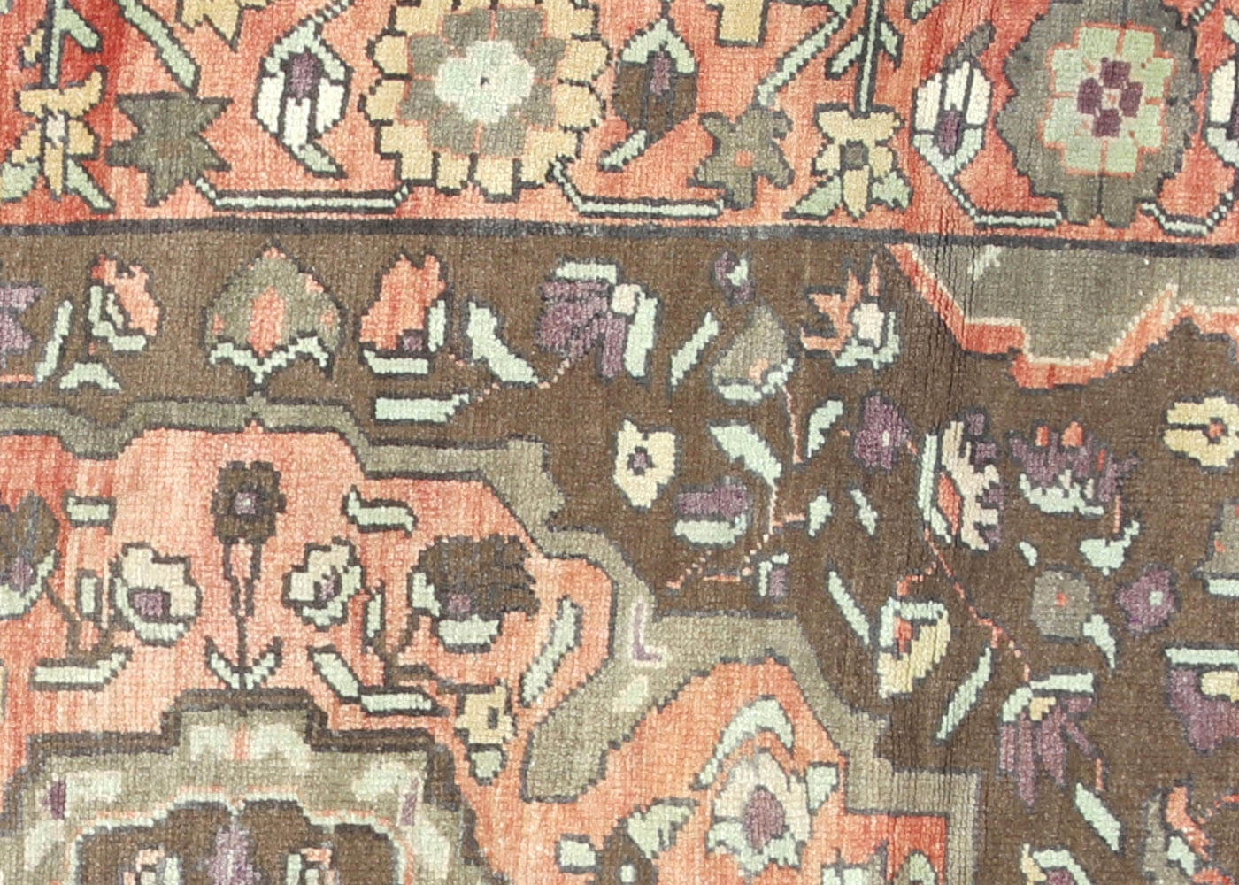 Vintage Turkish Oushak Rug - 5'4" x 9'4" - 170529
