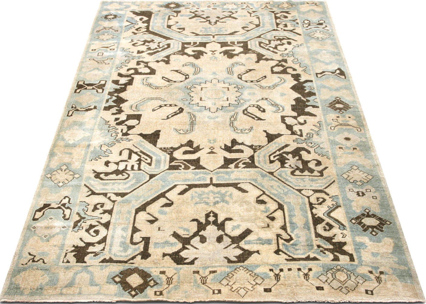 Vintage Turkish Oushak Rug - 6'3" x 10'4" - 170537