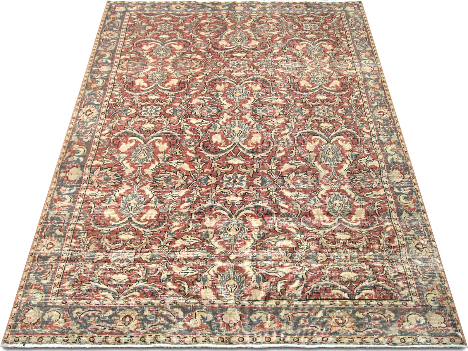 Vintage Turkish Oushak Rug - 5'5" x 7'8"