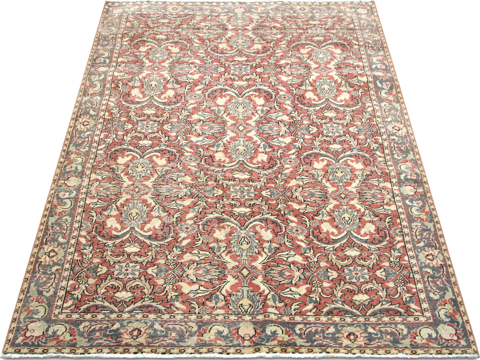 Vintage Turkish Oushak Rug - 5'5" x 7'8"