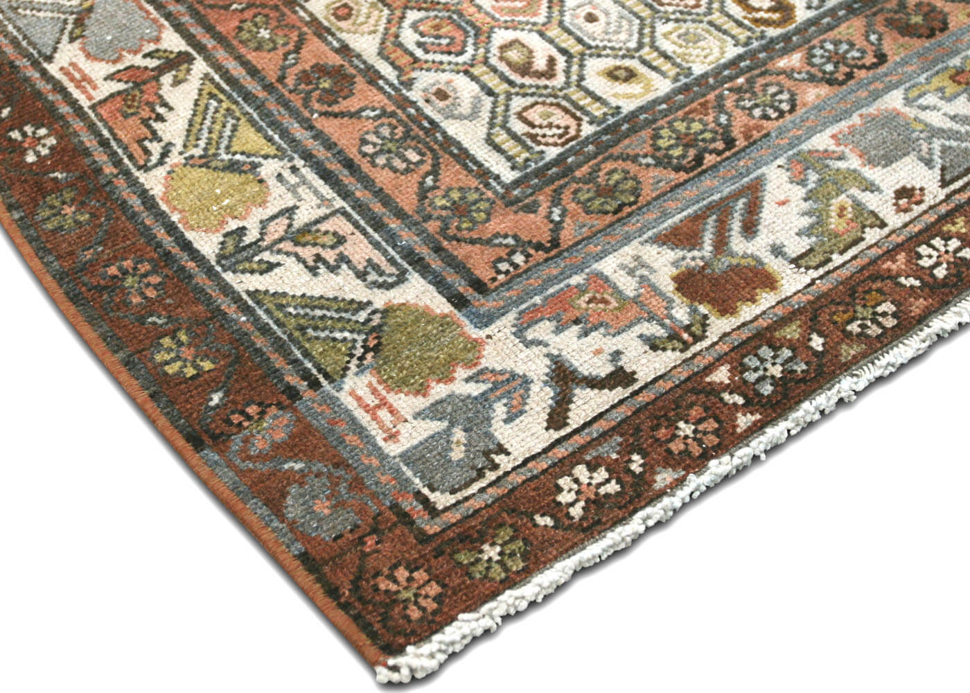 Semi Antique Persian Melayer Runner - 3'5" x 16'3" - 170552
