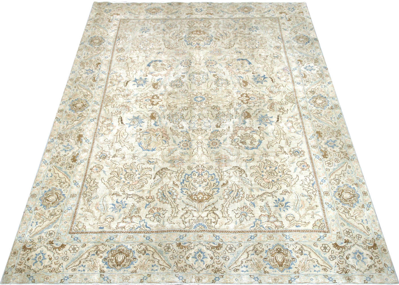 Semi Antique Persian Tabriz Rug - 8'5" x 10'11" - 170553