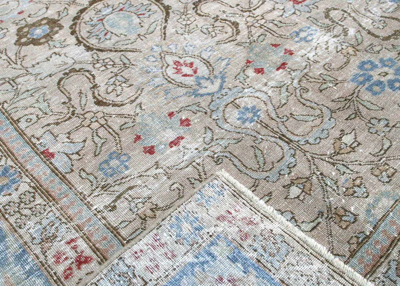 Semi Antique Persian Tabriz Rug - 8'10" x 12'8" - 170558