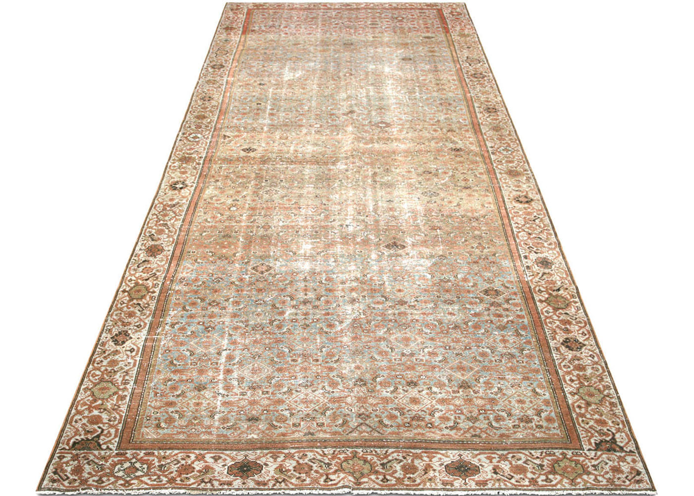 Semi Antique Persian Melayer Rug - 6'8" x 16'8" - 170566