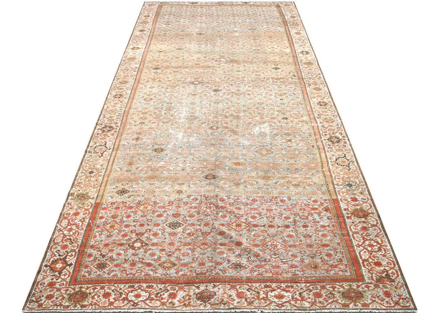 Semi Antique Persian Melayer Rug - 6'8" x 16'8" - 170566